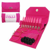 3.5 inch Blush needles in fuchsia denim case
