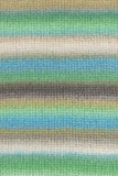 #16 stripes of green aqua beige brown