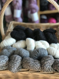 A selection of Eco Alpaca yarns