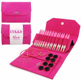 Pink needles, pink denim case