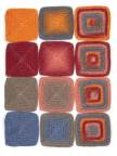 302 Orange, red, taupe, denim