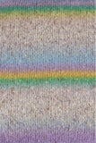 02 gradient shades of beige, light blue, yellow, lavender and green with a fluffy and tweedy texture