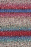 03 gradient shades of beige, blue, red, pink with a fluffy and tweedy texture.