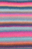 32 light and dark blue, hot pink, purple stripes