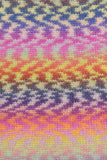 23 wavy pattern with blue, pink, yellow and purple