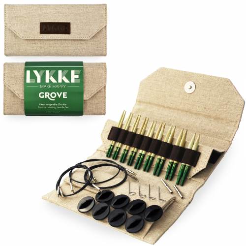 Lykke Grove Interchangeable Circular Knitting Needle Sets 3.5 inch and 5 inch