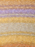 3511 Breeze yellow beige purple striped cotton slub yarn