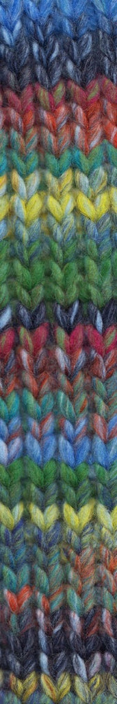 402 Blue red green yellow variegated yarn